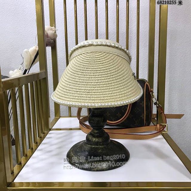 Chanel女士帽子 香奈兒春夏系列空頂編織草帽 Chanel遮陽帽  mm1018